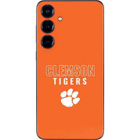 Clemson University Tigers Logo Galaxy S25 Skin
